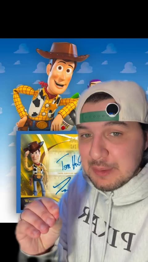 Instagram post by @bigscreenberkan for Whatnot. Caption reads: [...] I'm still naming our kid Woody 🫢....