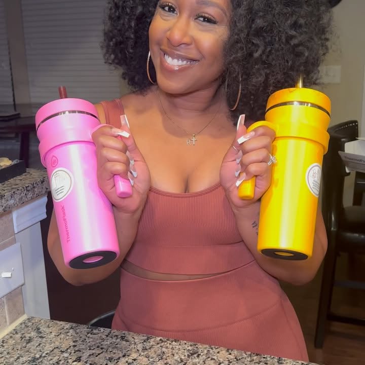 Instagram post by @dayedreamnabtu for ThermoFlask. Caption reads: [...] partnered with my friends over at....