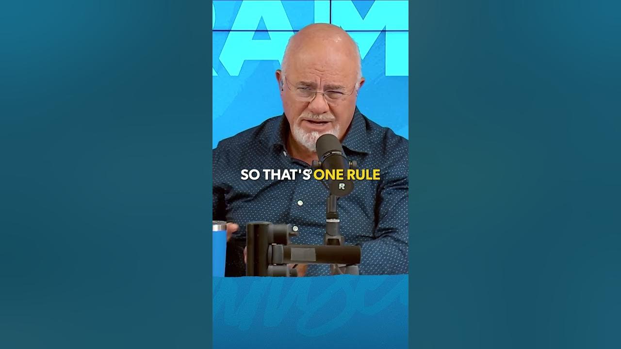 YouTube post by @TheRamseyShow for DeleteMe. Caption reads: Talk Me Out Of Buying A Super Car.
