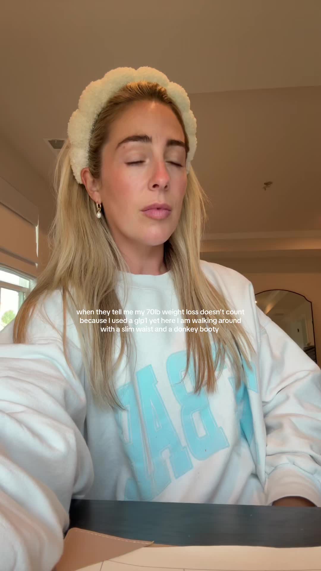 TikTok post by @alexisinprogress for Ivím Health. Caption reads: After being stuck for 6 years trying to lose the....