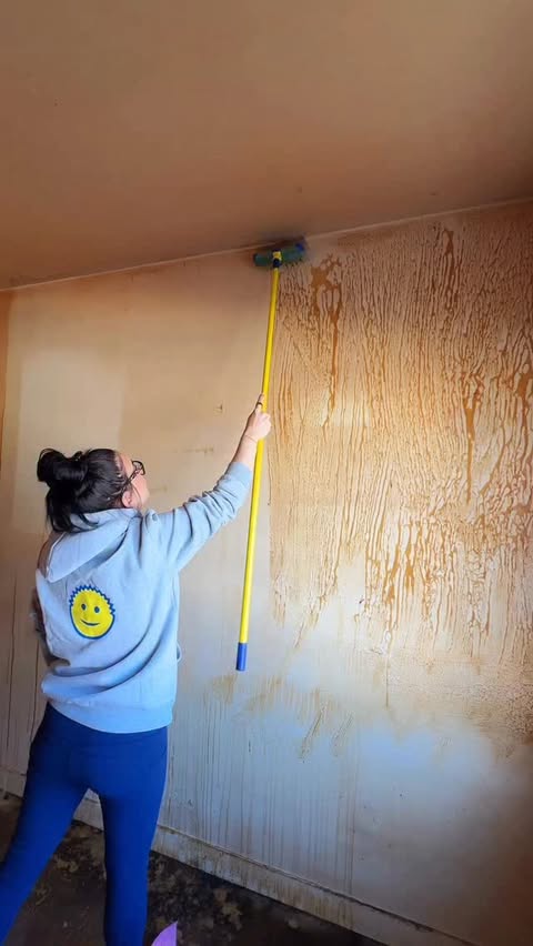 Instagram post by @nottheworstcleaner_ for Scrub Daddy. Caption reads: [...] for the walls to start oozing 😍 @scrubdaddy....