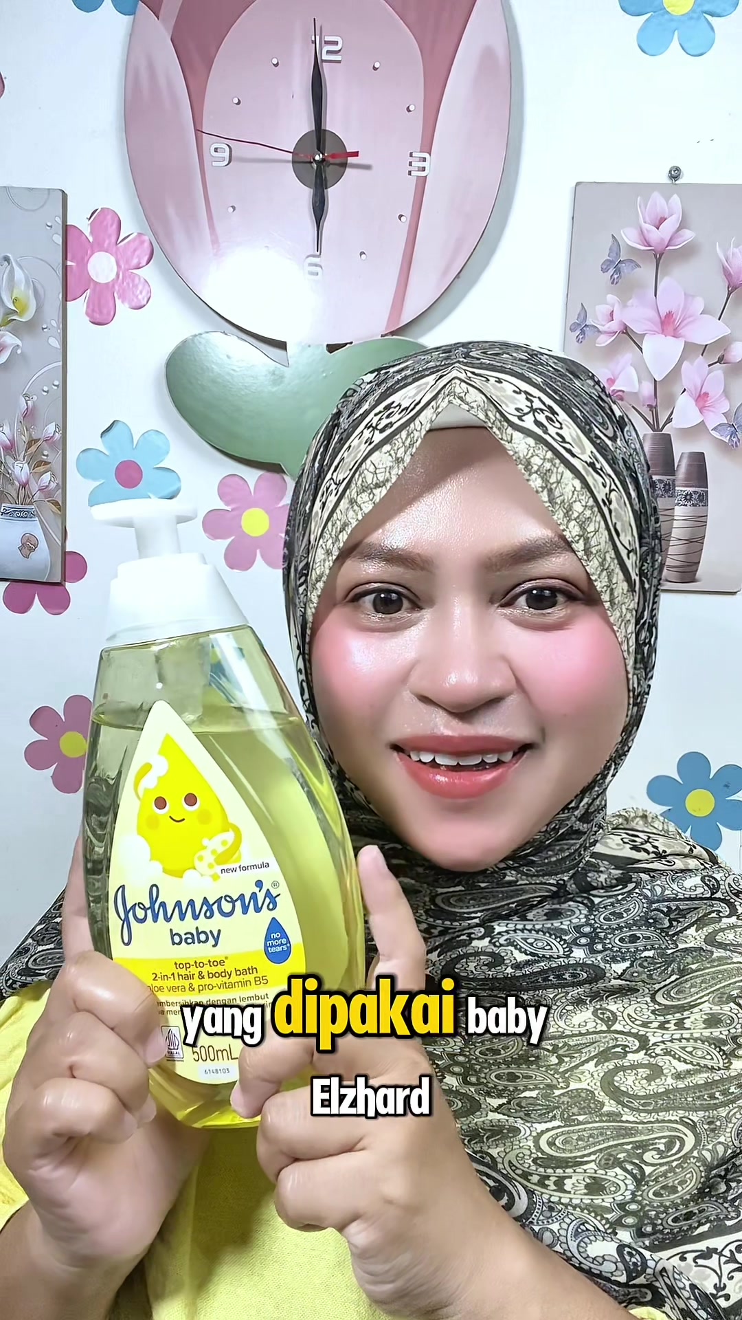 TikTok post by @annnauna23 for Johnson’s Baby Indonesia. Caption reads: Izin #stitch ya kak @@yourrkayesss Baru tahu kalau....