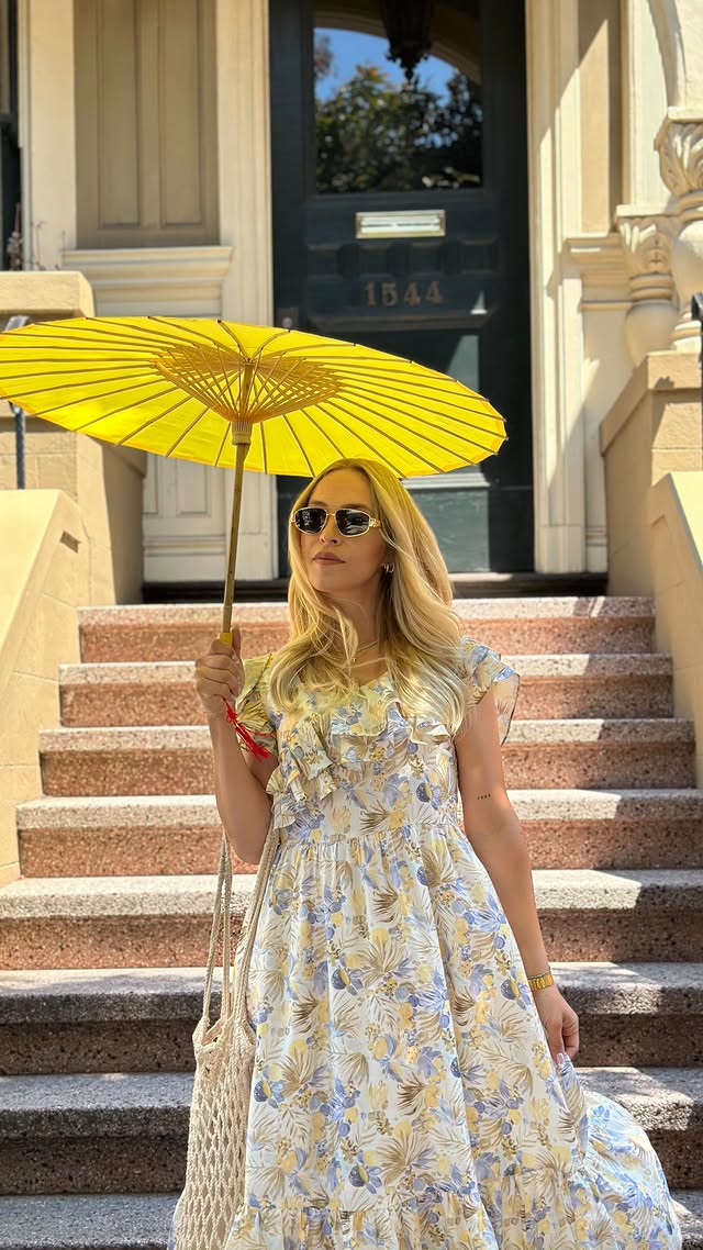 Instagram post by @madame_usnmz for Kuoser. Caption reads: Always feel like a fairy with Kuose’s dresses....