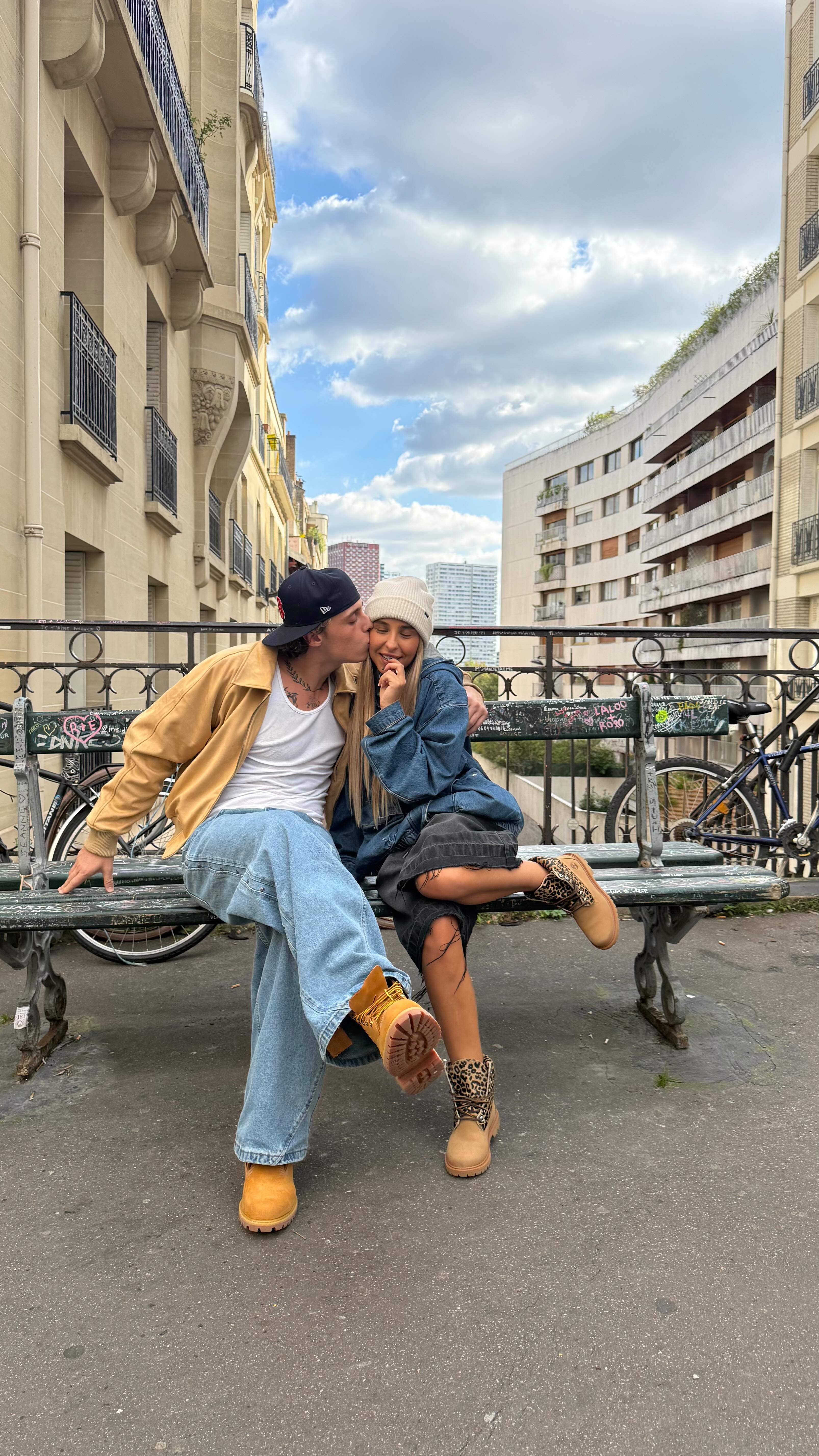 Instagram post by @lucas.drag for Courir. Caption reads: Cruising in the city of love with @courir....