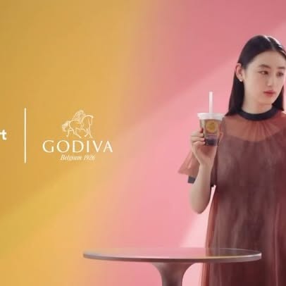 Instagram post by @rikakoyagi_official for FamilyMart Japan. Caption reads: ファミリーマートさん....