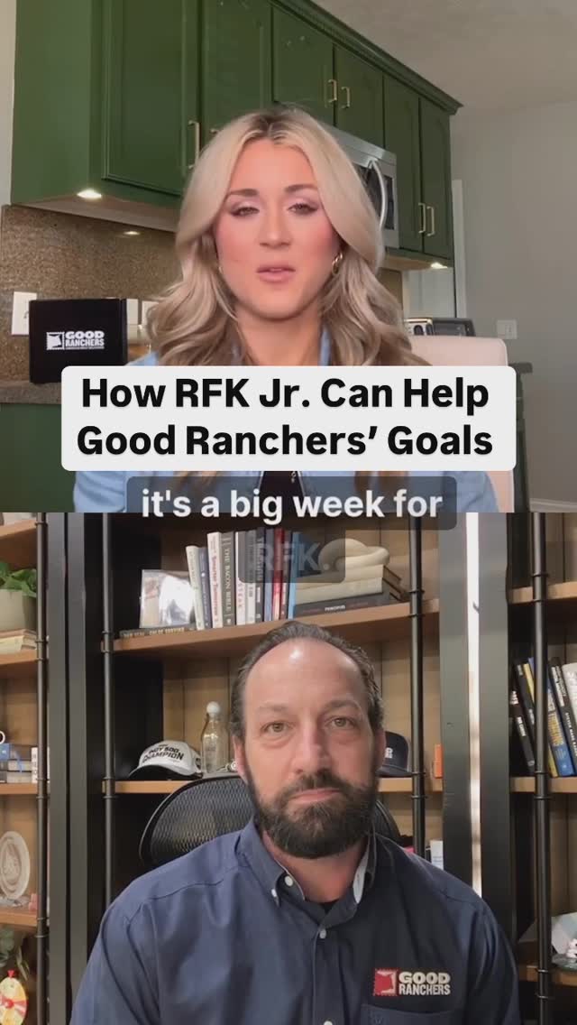 Instagram post by @ben_spell for Good Ranchers. Caption reads: How can RFK Jr. help the mission of @goodranchers....