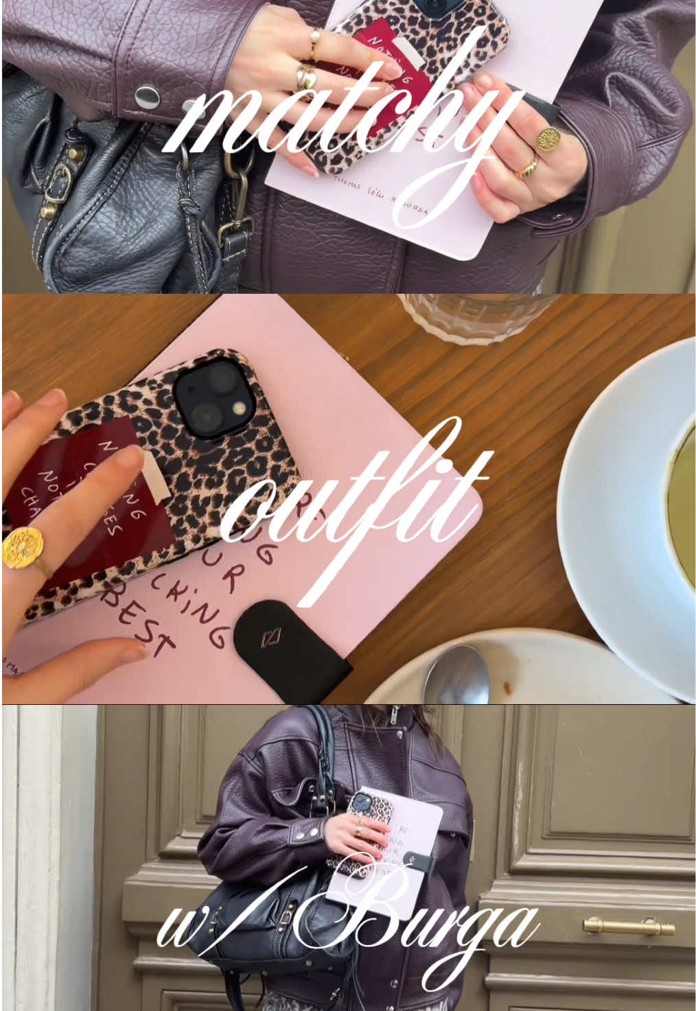TikTok post by @eva_antoine for BURGA. Caption reads: #burgaofficial #matchyoutfit #outfit [...].