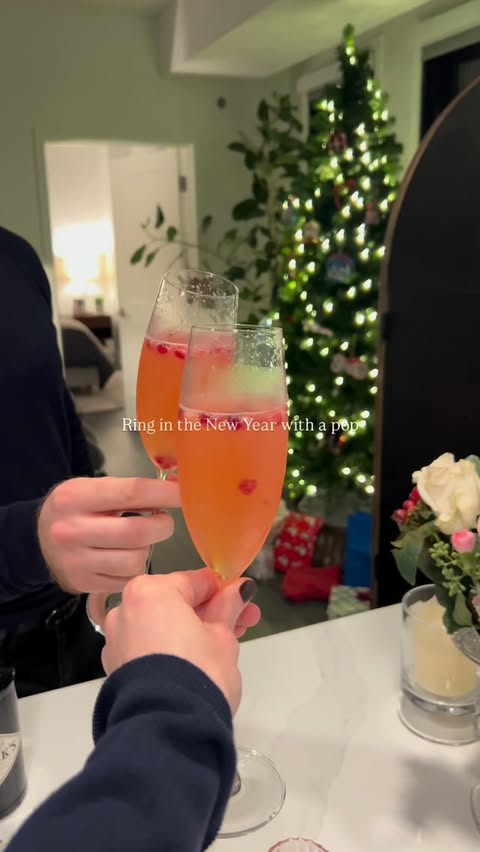 Instagram post by @stemandplate for The Fresh Market. Caption reads: NYE cocktail with a spin on the French 75.....