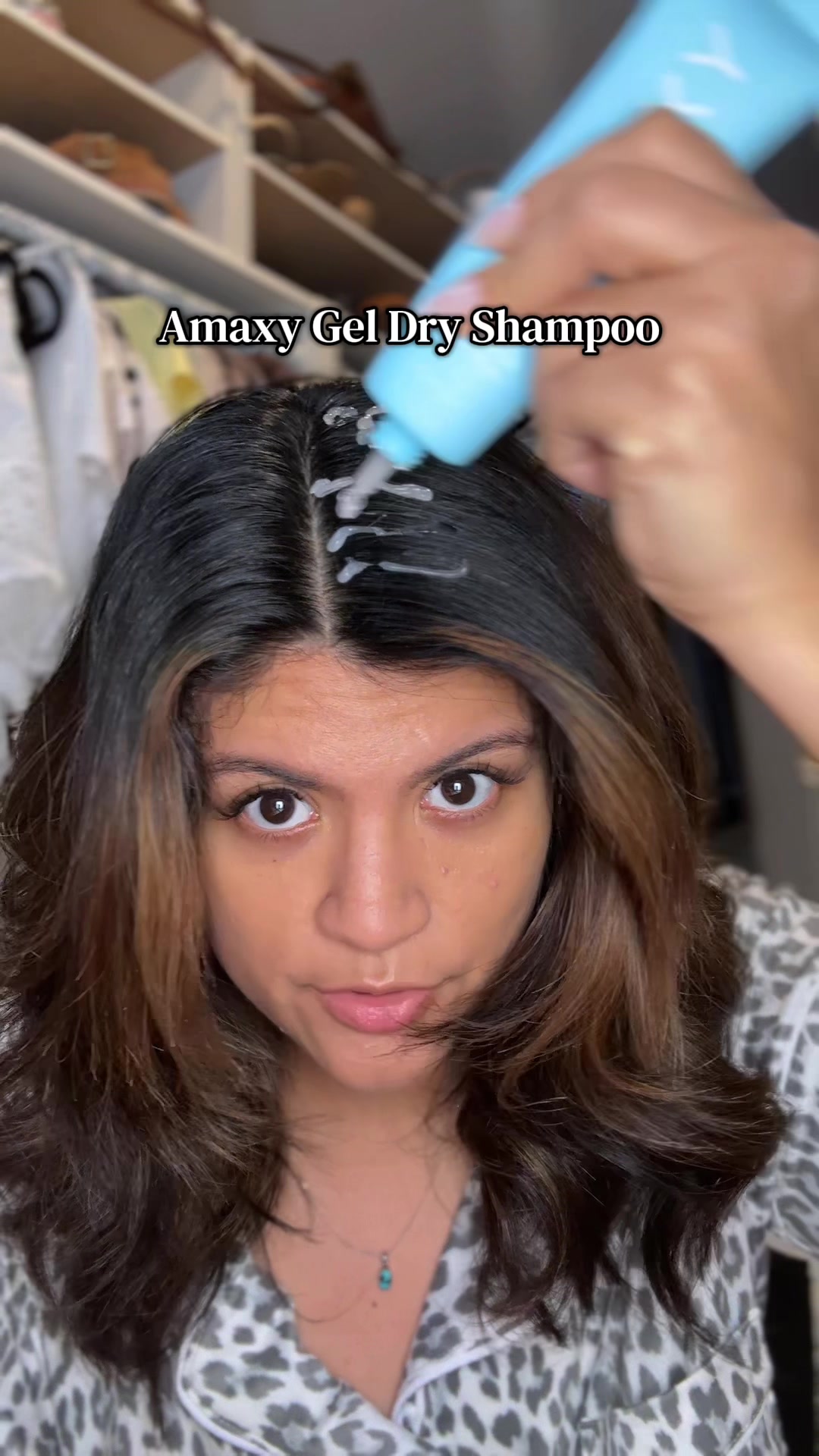 TikTok post by @alittlebitofpearl for AMAXY Beauty. Caption reads: [...] impressed! @AMAXY Haircares #amaxy....