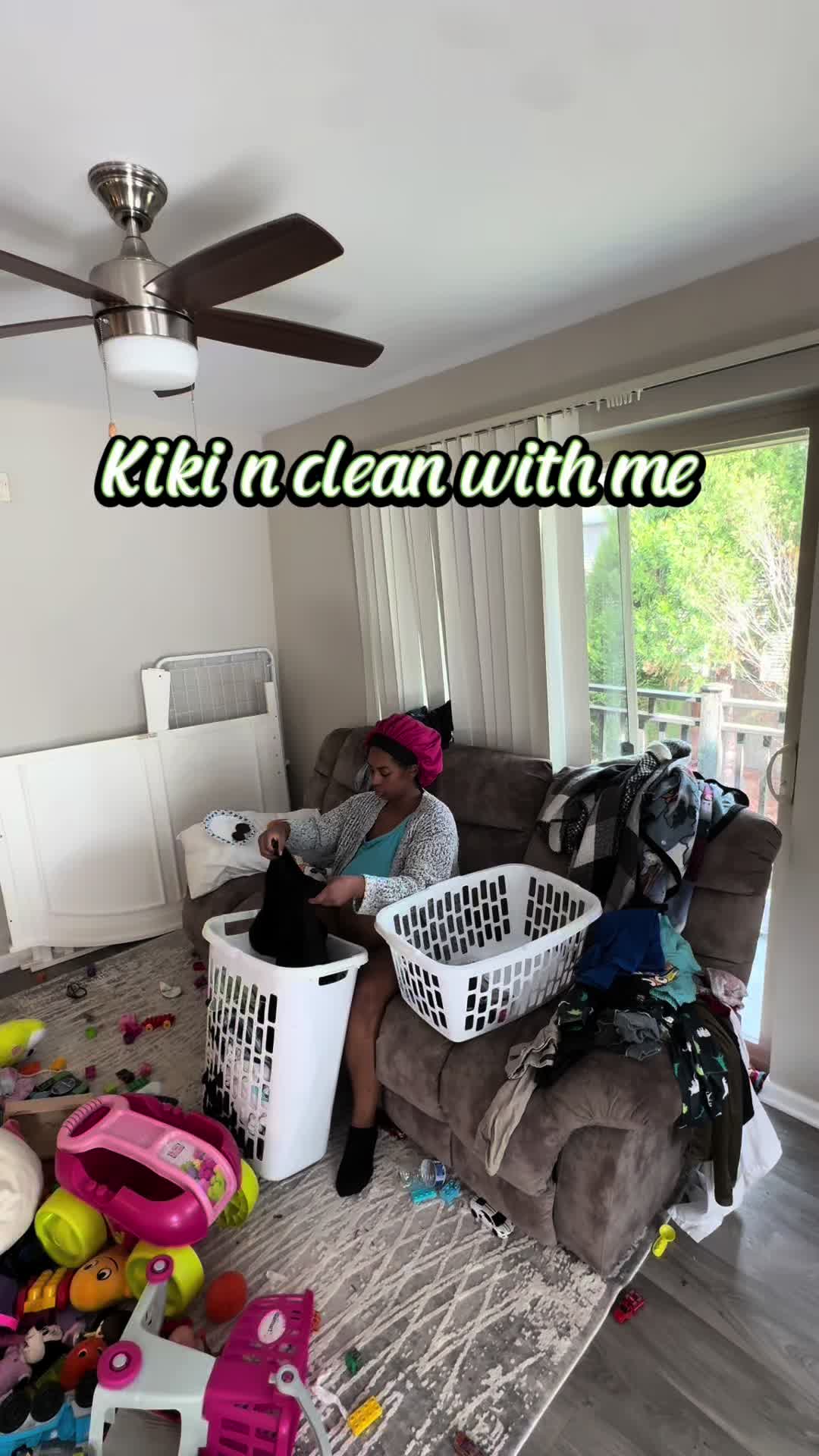 TikTok post by @ihaileysamone for Uwant Clean. Caption reads: [...] #cleanwithme #cleaningmotivation @Uwant....