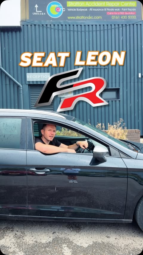 Instagram post by @highpeakautos for Carly Connected Car. Caption reads: I’ve just bought a cheap Seat Leon FR and it’s got....