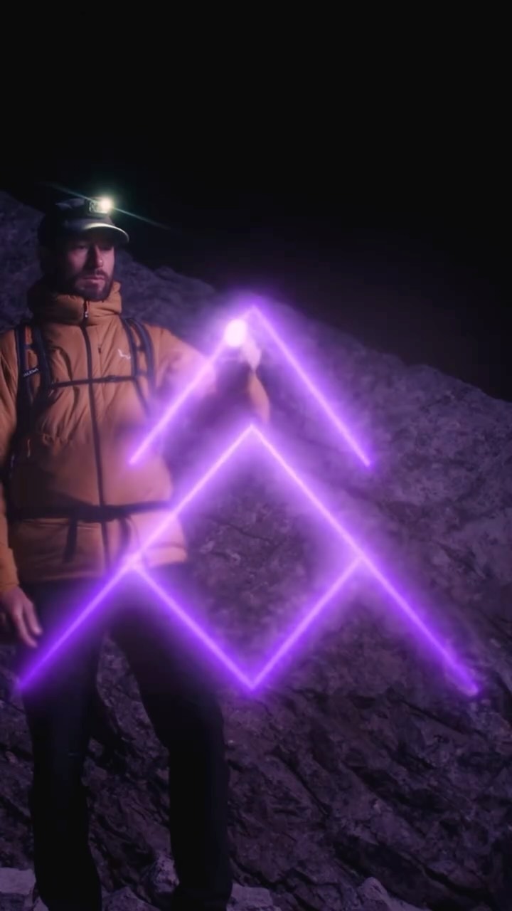 Instagram post by @__drlv__ for SALEWA. Caption reads: With its FW 2025 collection, @salewa introduces....