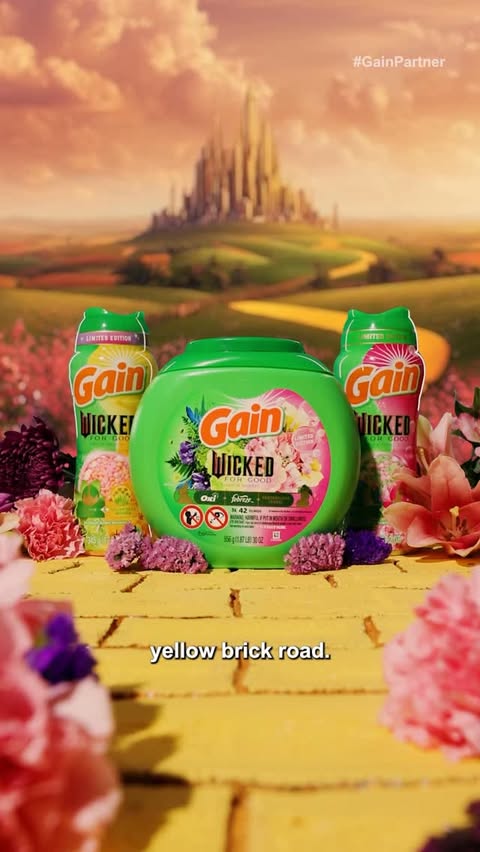 Instagram post by @keeganevansphoto for I Love Gain. Caption reads: #GainPartner Nothing can make your laundry routine....