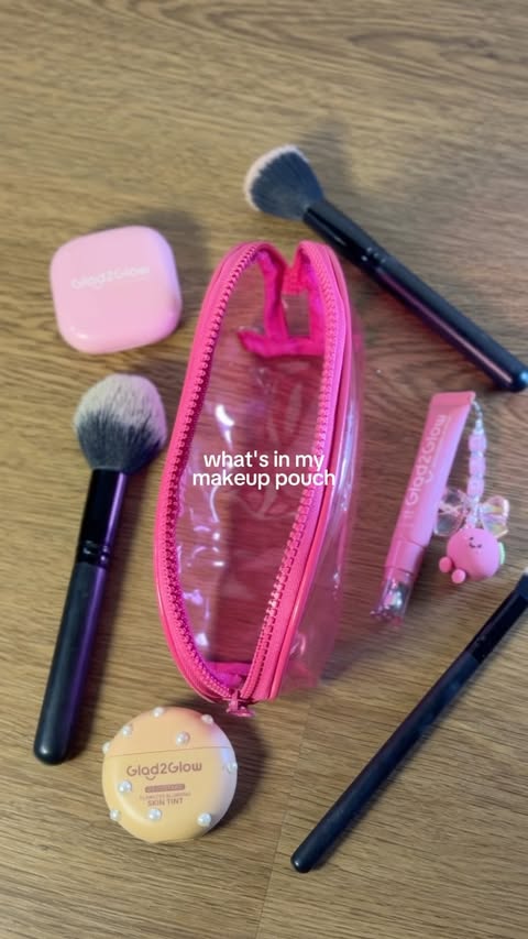 Instagram post by @mczmerry for Glad2Glow. Caption reads: always in my bag! @glad2glow mini skin tint [03....