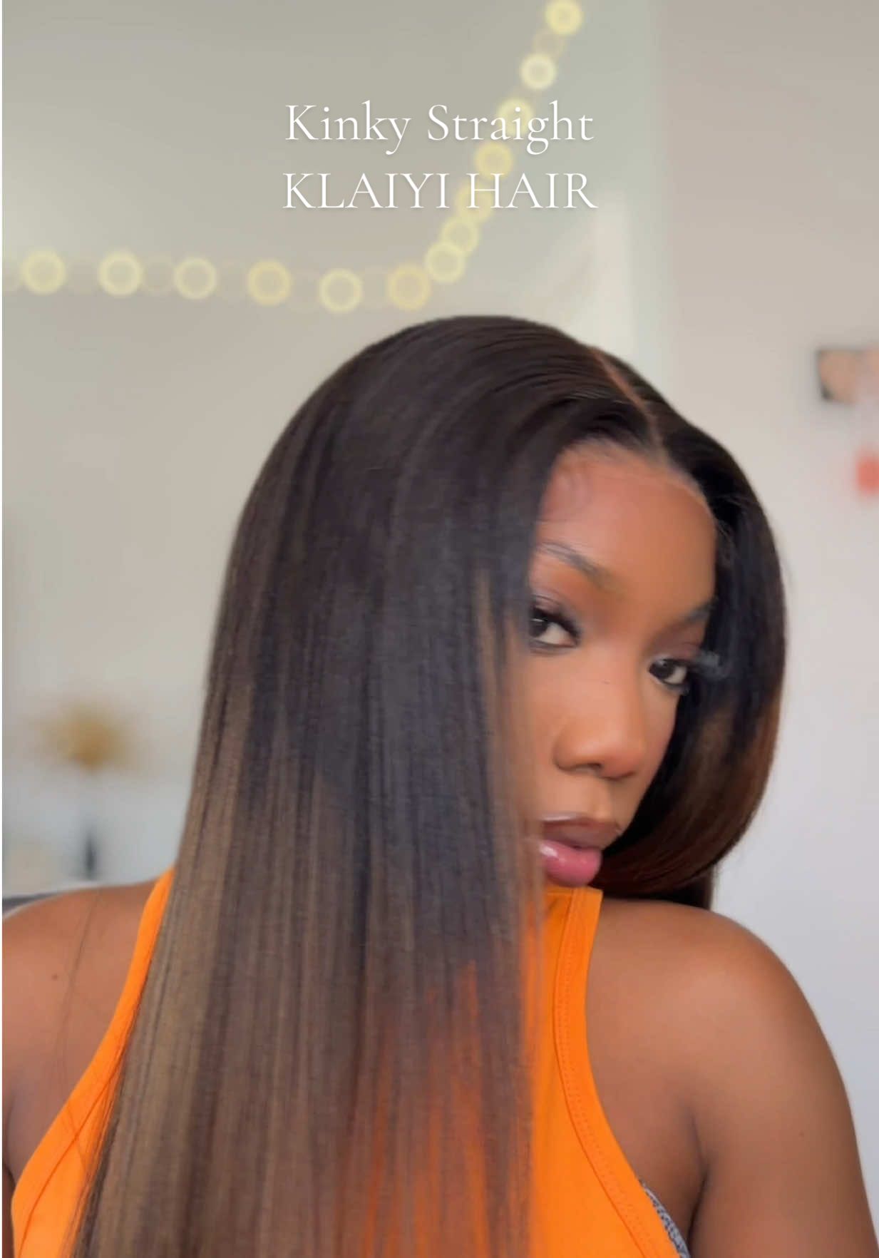 TikTok post by @lynee.a for Klaiyi Hair. Caption reads: [...] — link in my 🅱io 💕 More deals at @Klaiyi....