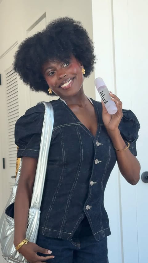 Instagram post by @atakoraaa for Kulfi Beauty. Caption reads: My NYC summer essentials! The theme is cool,....
