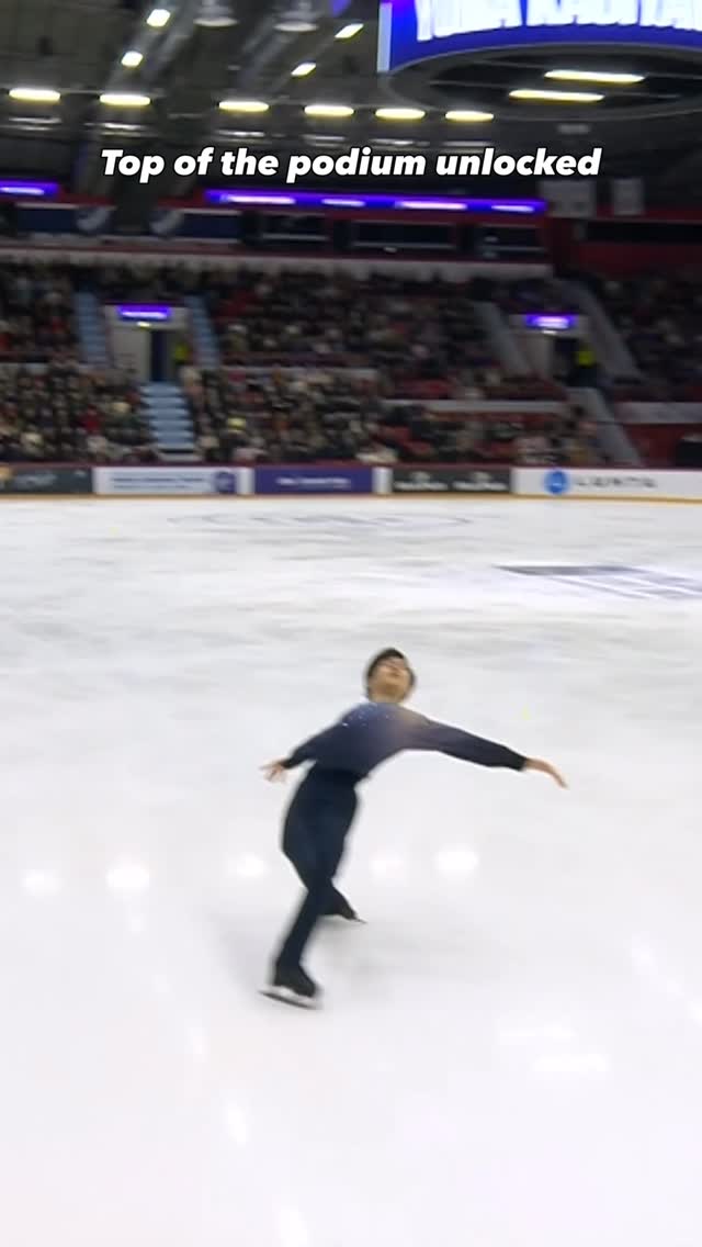 Instagram post by @yuma_kagiyama15 for Olympics. Caption reads: Yuma Kagiyama rises to the moment and straight to....