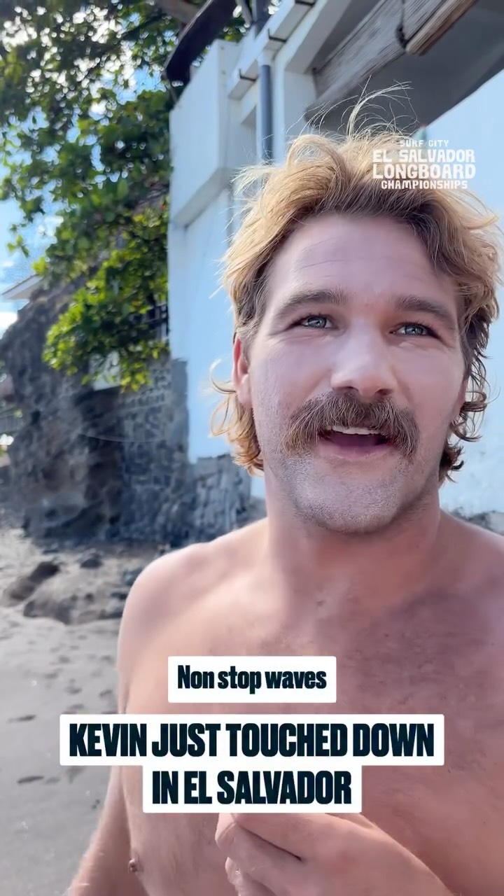 Instagram post by @kevinskvarna for World Surf League. Caption reads: The waves are here and so are the world’s best....