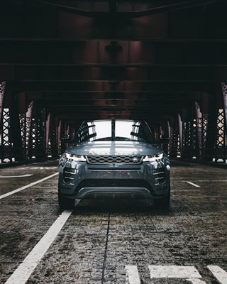 Instagram post by @trashhand for Land Rover USA. Caption reads: Quiet streets, quiet ride, and in the moment. Joy....
