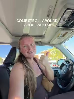 TikTok post by @averybsweatt for Lume Deodorant. Caption reads: [...] for a stroll around Target today!! @Lume....
