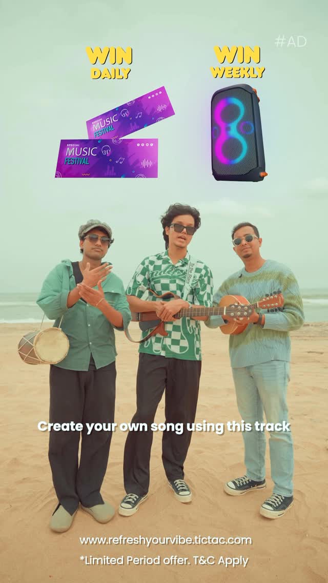 Instagram post by @the9teen__ for Tic Tac. Caption reads: Got the vocals to steal the show?
Record your take....