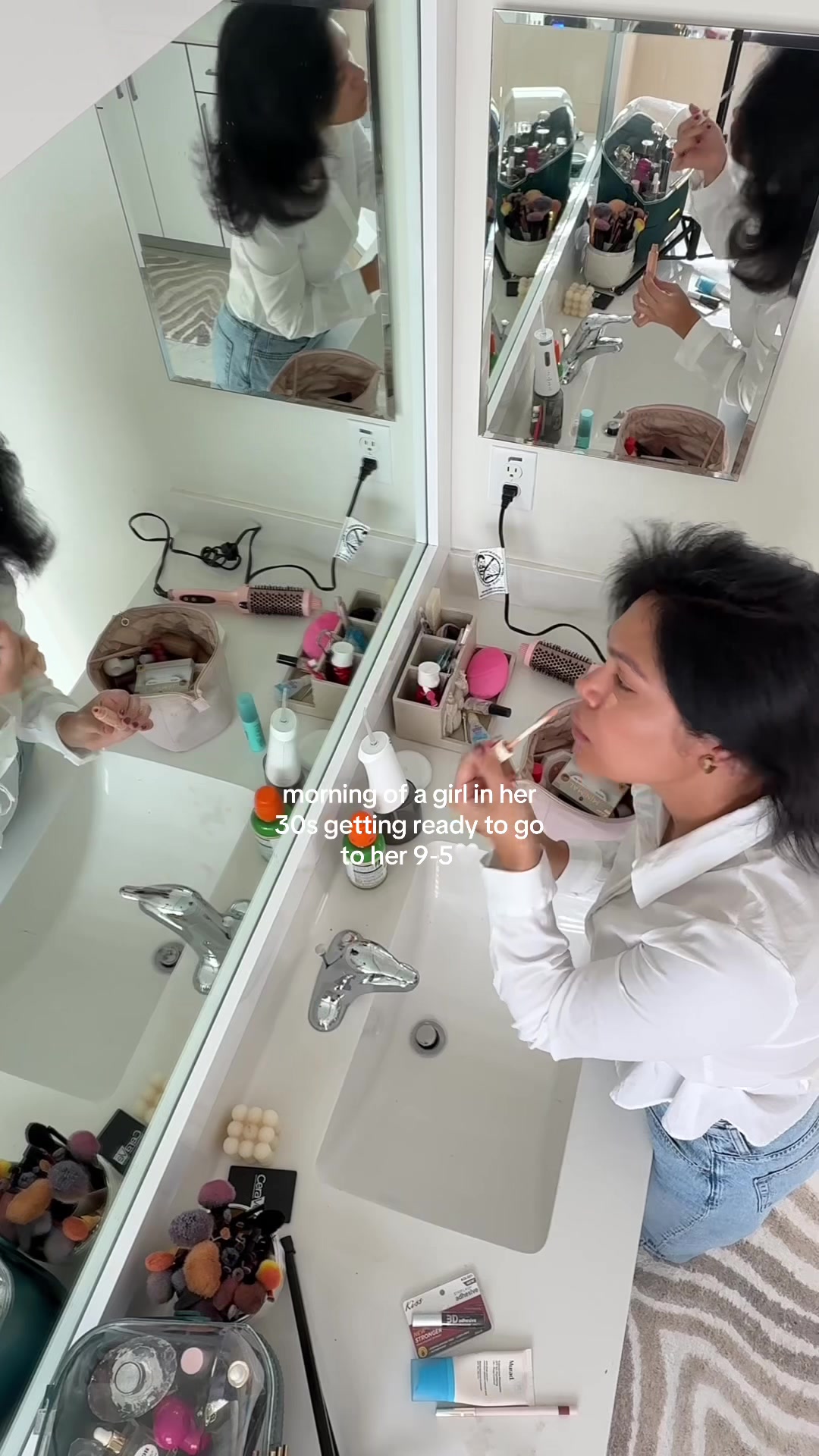 TikTok post by @les.ohh for Caliray. Caption reads: [...]  @Fenty Beauty  @Wavytalk_beauty  @caliray....