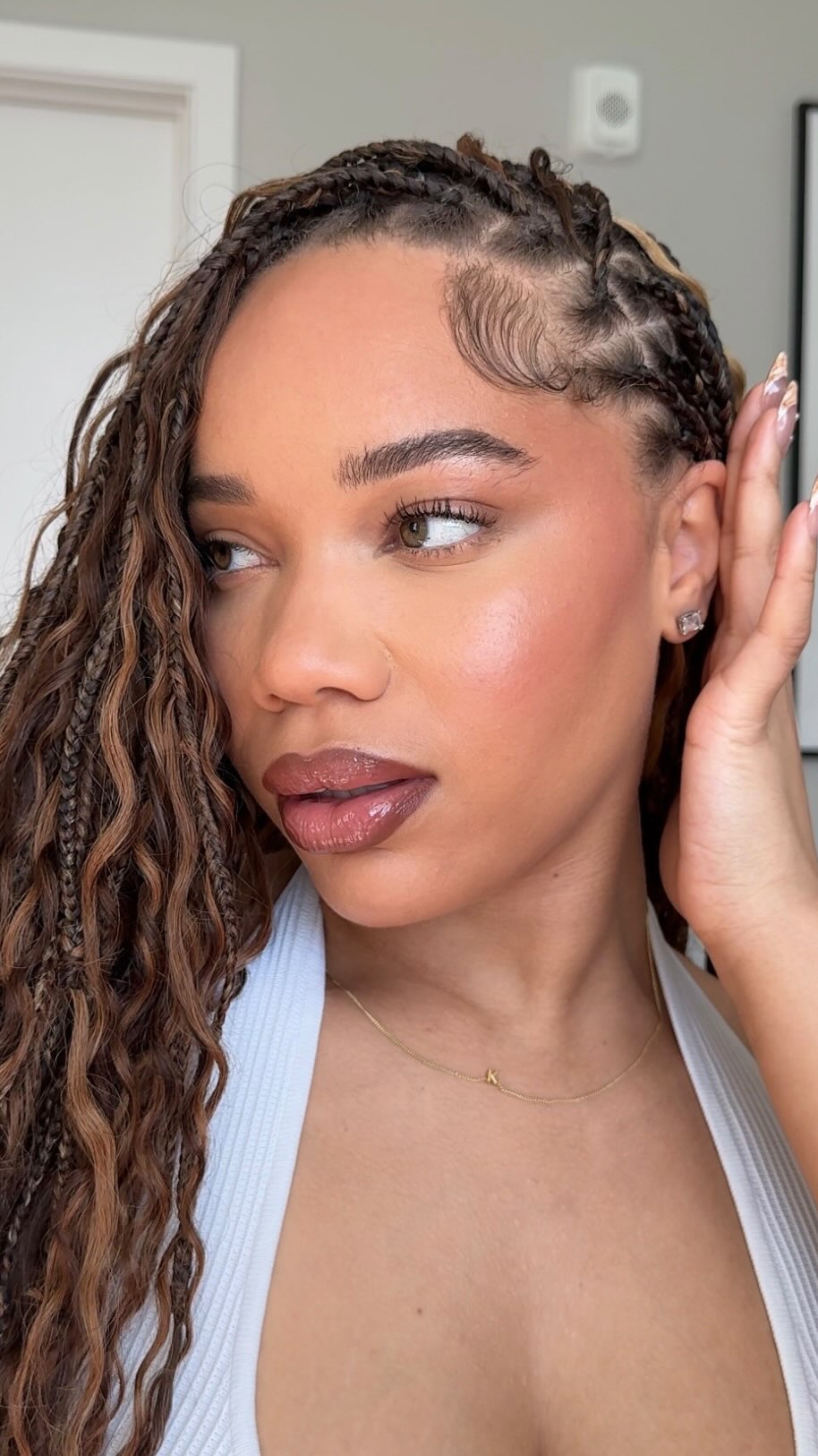 Instagram post by @kailakake for NUDESTIX. Caption reads: Stock up on these multi-tasking creams plus the....