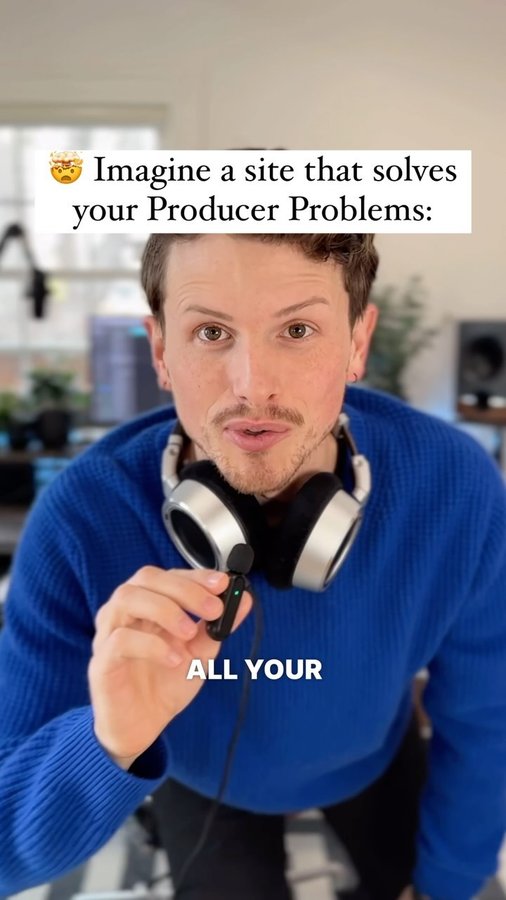 Instagram post by @musicbylukas for LANDR. Caption reads: Comment “LANDR” 👇 I’ll DM you the link. 🔥 Save....