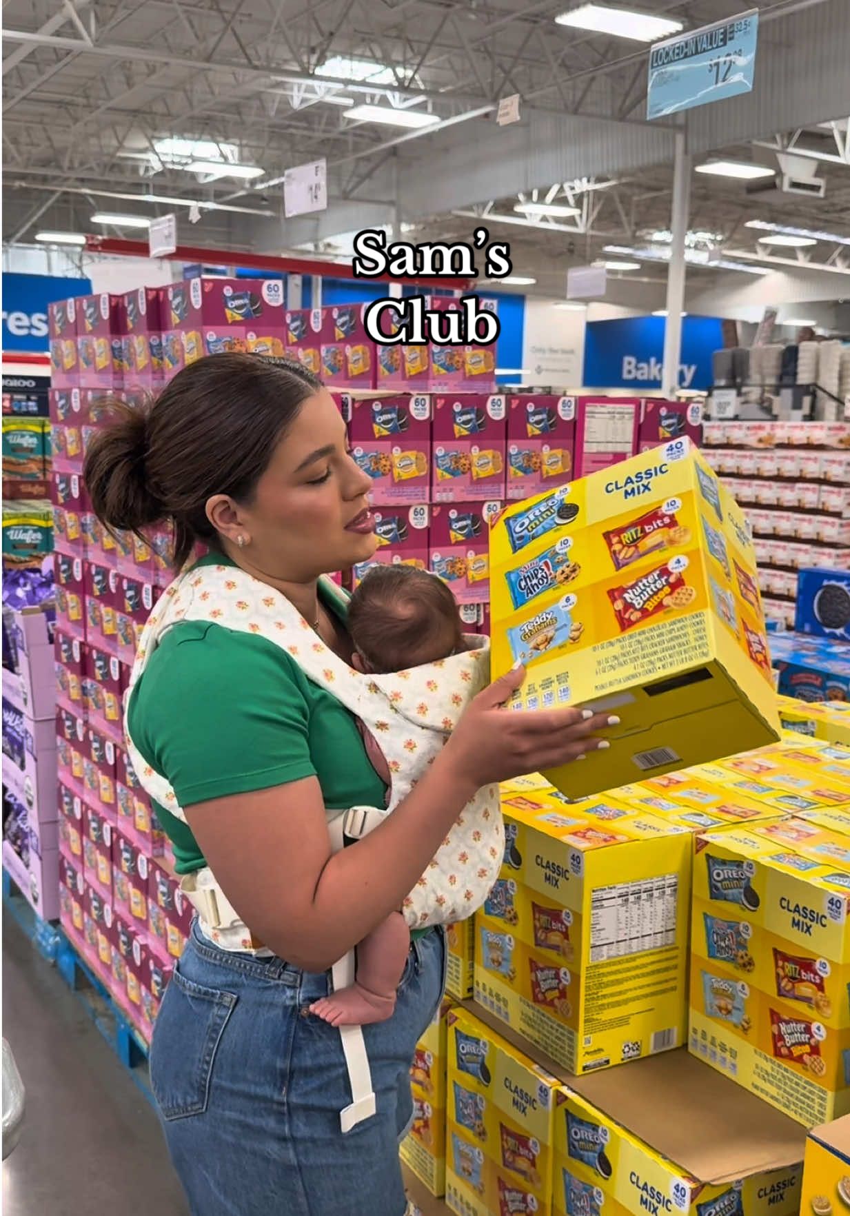 TikTok post by @milandthefam for Sam’s Club. Caption reads: #SamsPartner Left everything for the last minute,....
