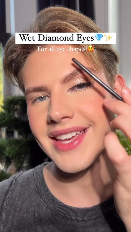 Instagram post by @trevorbarrett for Dose of Colors. Caption reads: Easy Diamond Eyes💎Save this for later!🥰 A look....