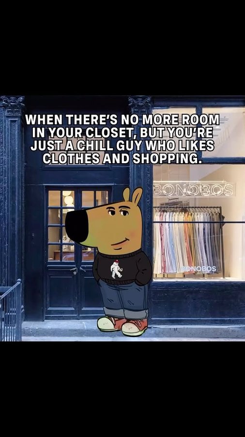 Instagram post by @philbbankss for Bonobos. Caption reads: They say “shopaholic.” We say “chill guy.”....