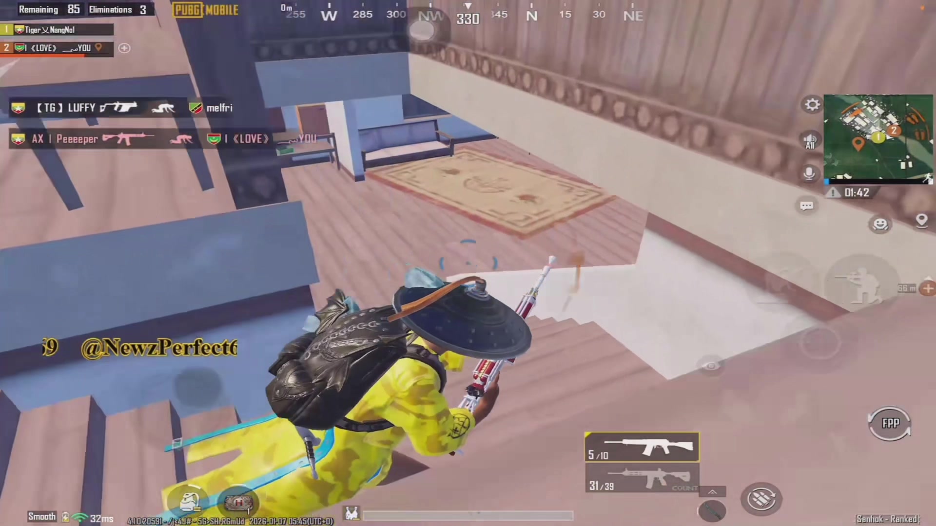 TikTok post by @tiger.myanmarno1 for PUBG MOBILE. Caption reads: [...] @PUBG Mobile Myanmar @PUBG Mobile Thailand....