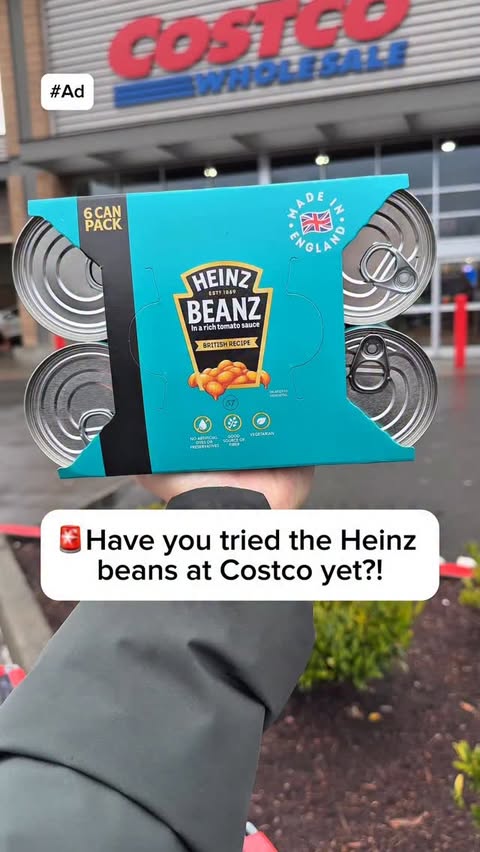 Instagram post by @costcodeals for Heinz. Caption reads: #HeinzPartner 🚨 Have you tried the @heinz beans....
