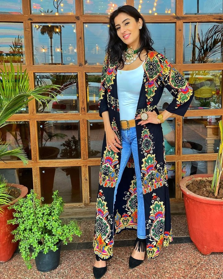 Instagram post by @ashleshasavant for Charlotte Russe. Caption reads: When in #punjab 
I love love love #punjab....