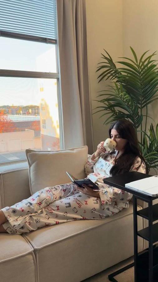 Instagram post by @meyserakca for Ekouaer. Caption reads: The name of comfort at home: @ekouaerofficial 🧸....