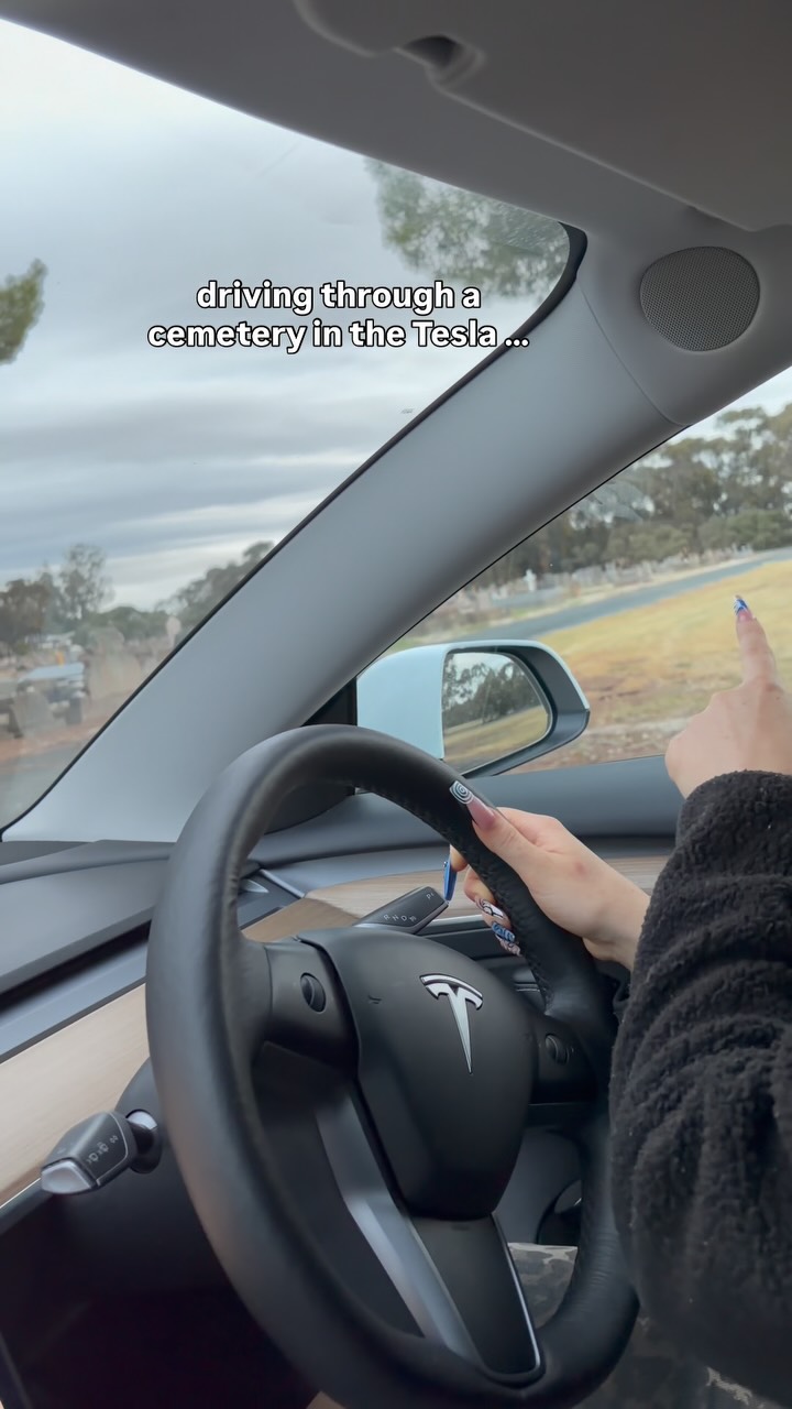 Instagram post by @vjknight15 for Tesla. Caption reads: @teslaaunz please explain?????? 😱.