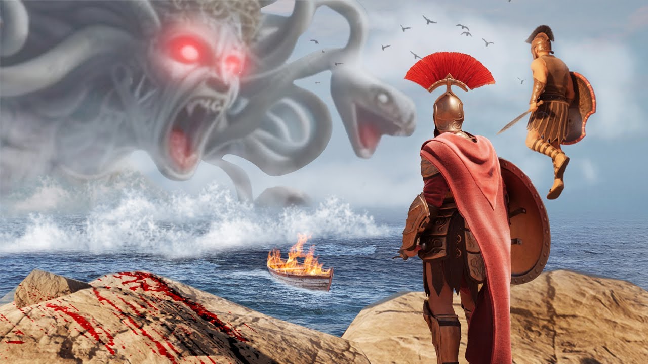 YouTube post by @Fisk for Epic Games. Caption reads: The Survival Game Based on Greek Mythology Just....