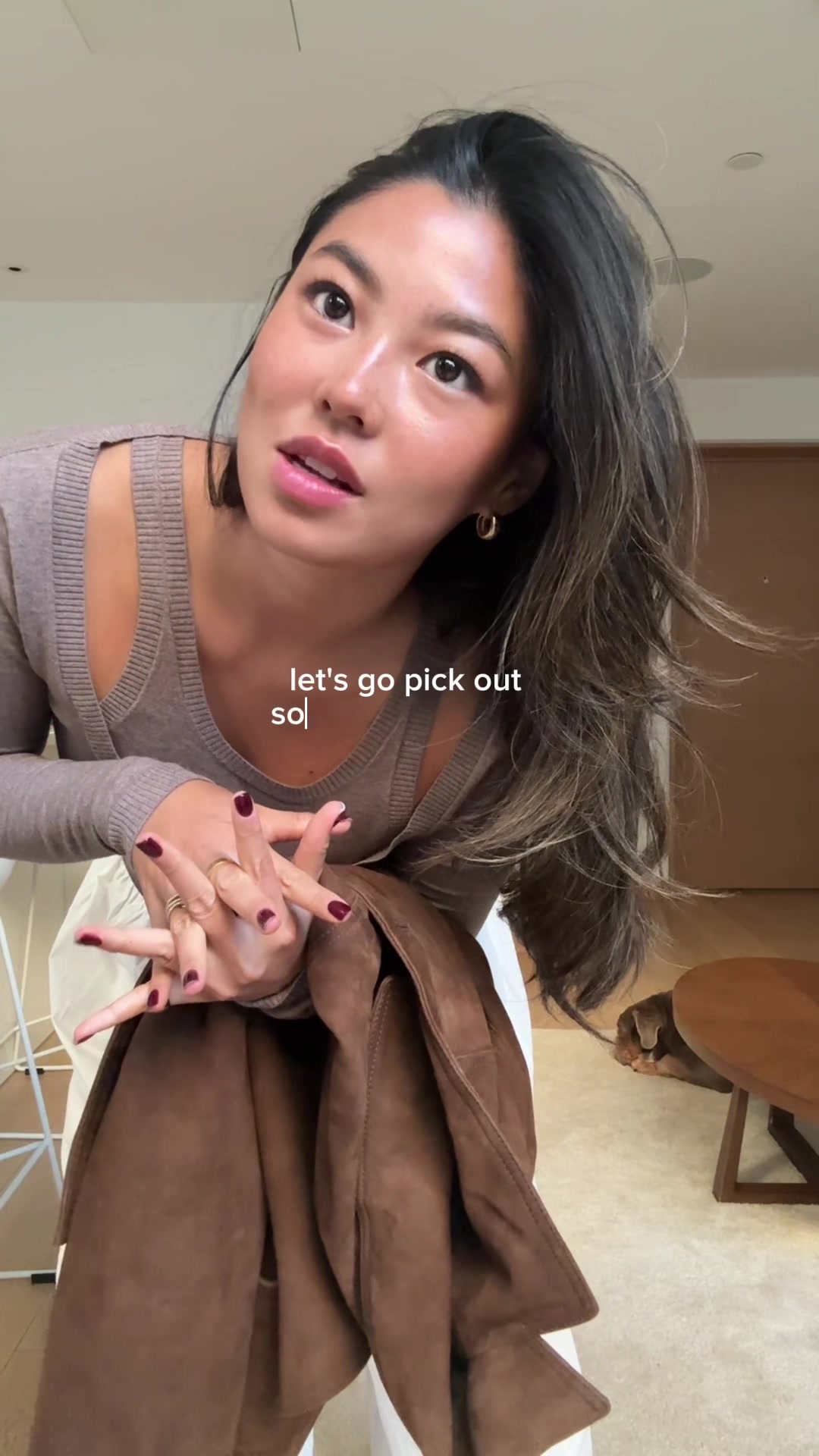 TikTok post by @michellengatimin for Jimmy Fairly. Caption reads: Getting new blue light glasses to counter the fact....