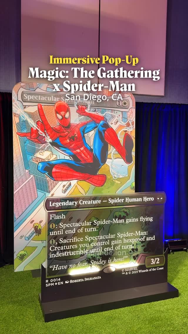 Instagram post by @internaldandelion for Magic: The Gathering. Caption reads: Inside Look at Magic: The Gathering’s Slice of New....