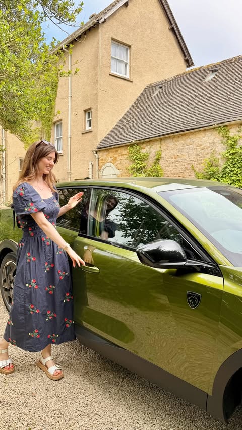 Instagram post by @alice.fevronia for Peugeot. Caption reads: [...] I had the pleasure of test driving the....