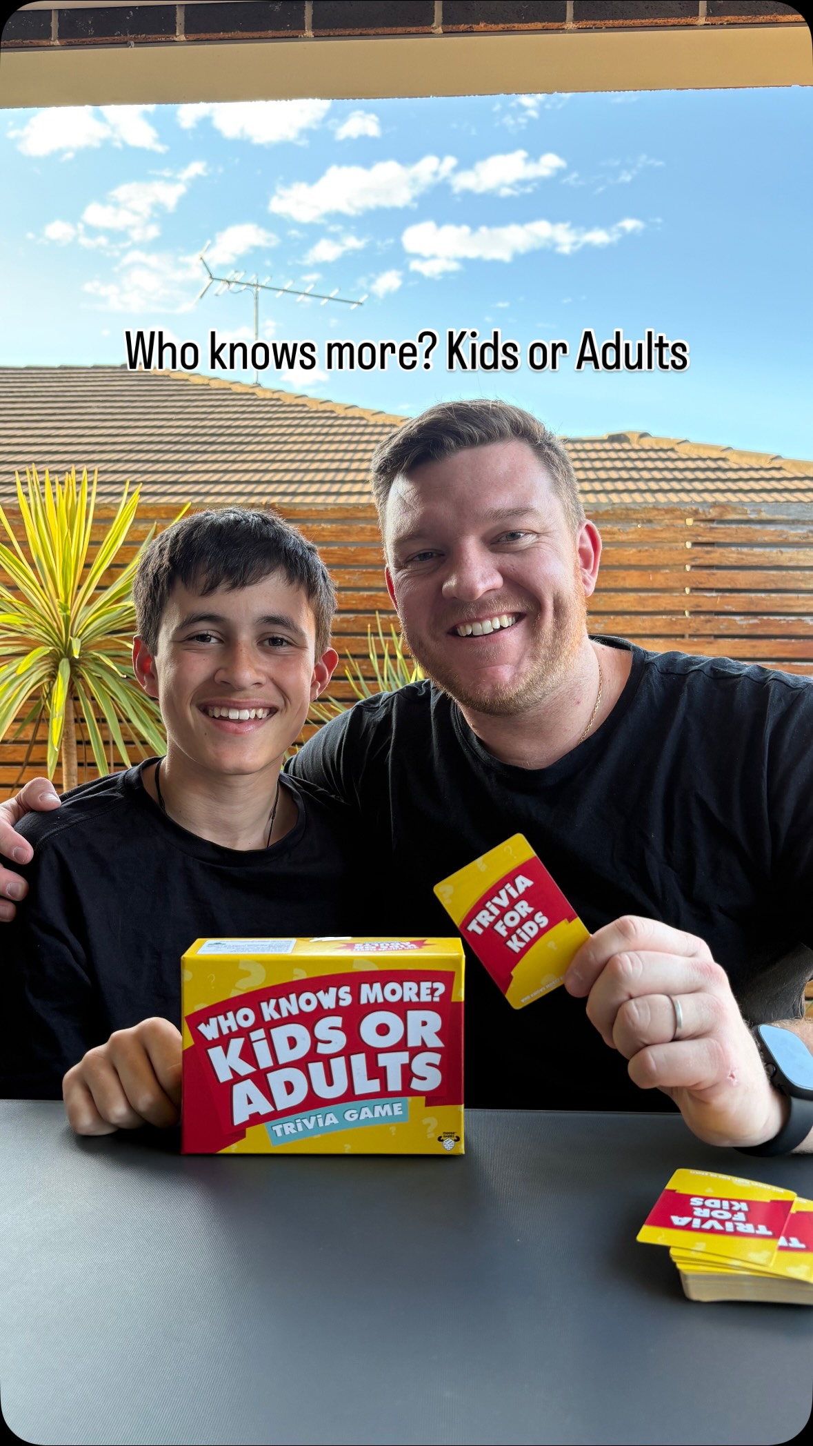 Instagram post by @xbina1 for The Connect Agency. Caption reads: Who knows more? Kids or Adults. 
Meet this fun and....