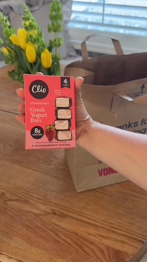 Instagram post by @heykatieejay for Clio Snacks. Caption reads: [...] They are better than I ever imagined!....