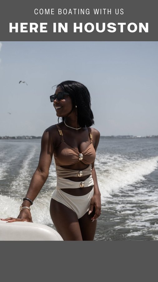 Instagram post by @loveatfirstflight_ for Discover Boating. Caption reads: Anytime life feels chaotic or overwhelming, we’ve....