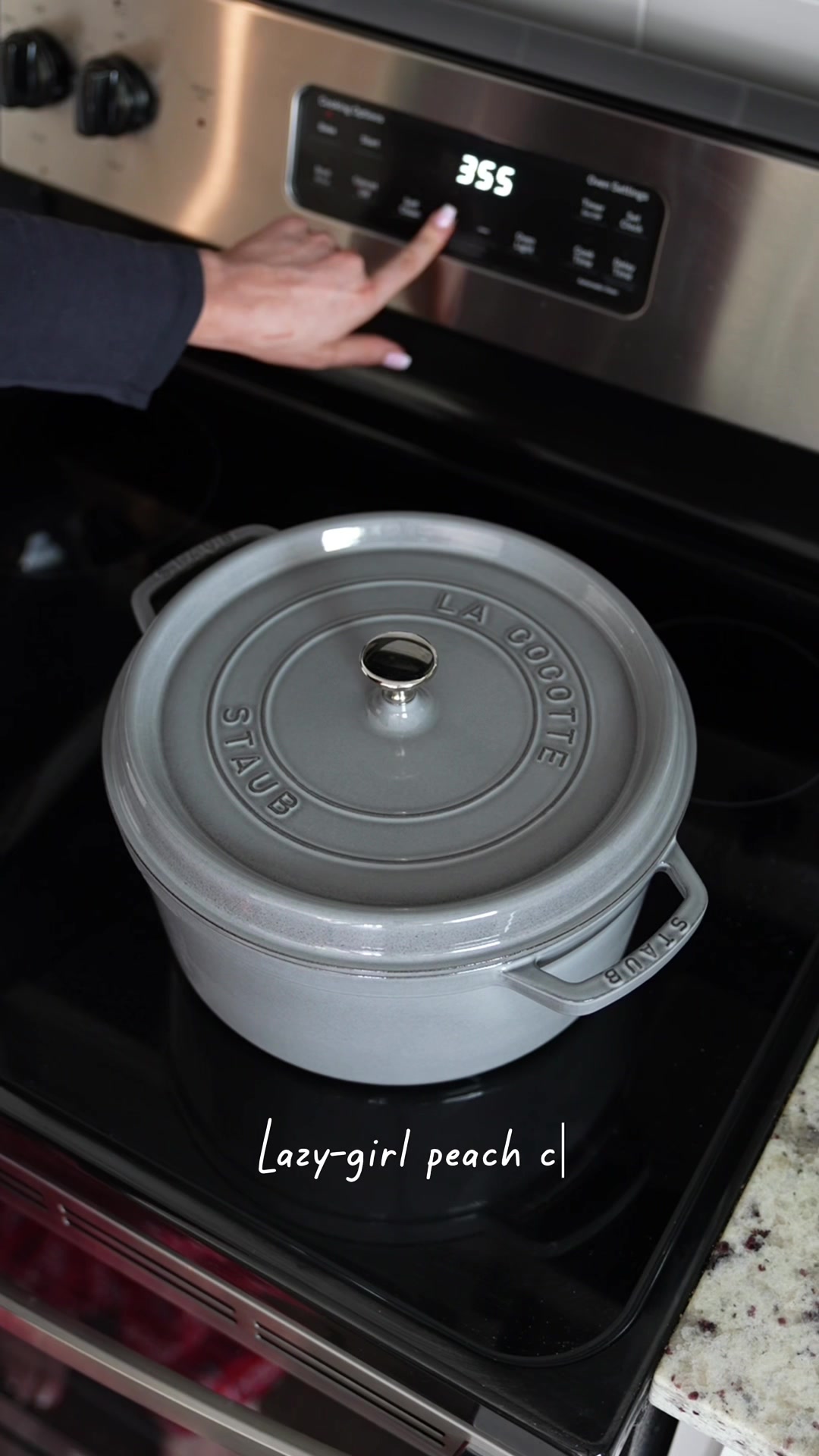TikTok post by @britainbennett for Wayfair. Caption reads: Just got this Staub Cocotte, and let me tell you,....