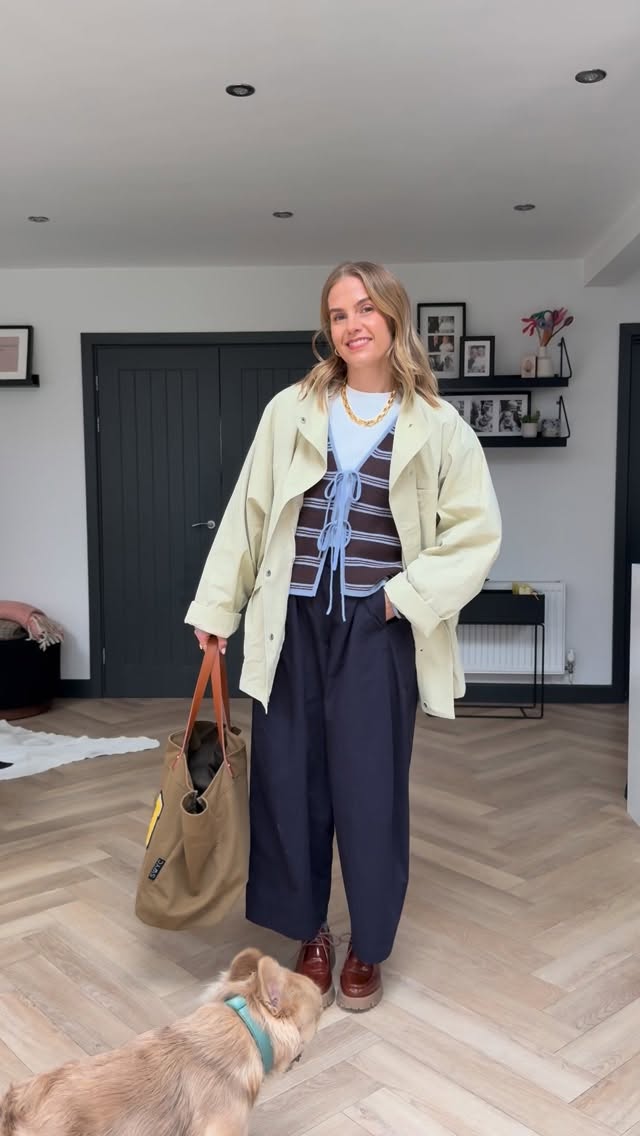 Instagram post by @styledby_mrsj for Sezane. Caption reads: What I wore to the office this week ❤️

Yes I....