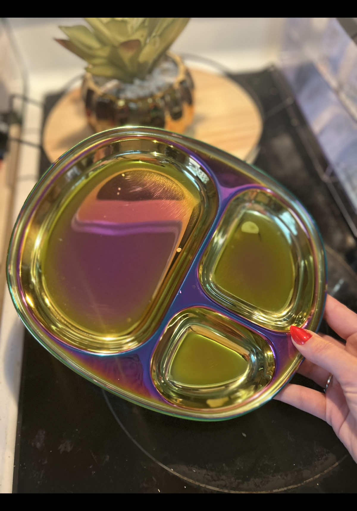 TikTok post by @mama_kristara3 for Ahimsa Home. Caption reads: [...] confident in my choice, thanks to @Ahimsa....