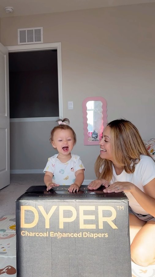 Instagram post by @joybeforeher for DYPER. Caption reads: #DYPERpartner It’s such a relief to find a brand....