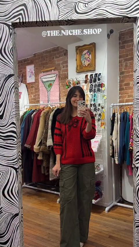 Instagram post by @uesthings for The Niche Shop. Caption reads: Holiday gifting made easy at one of my favorite....