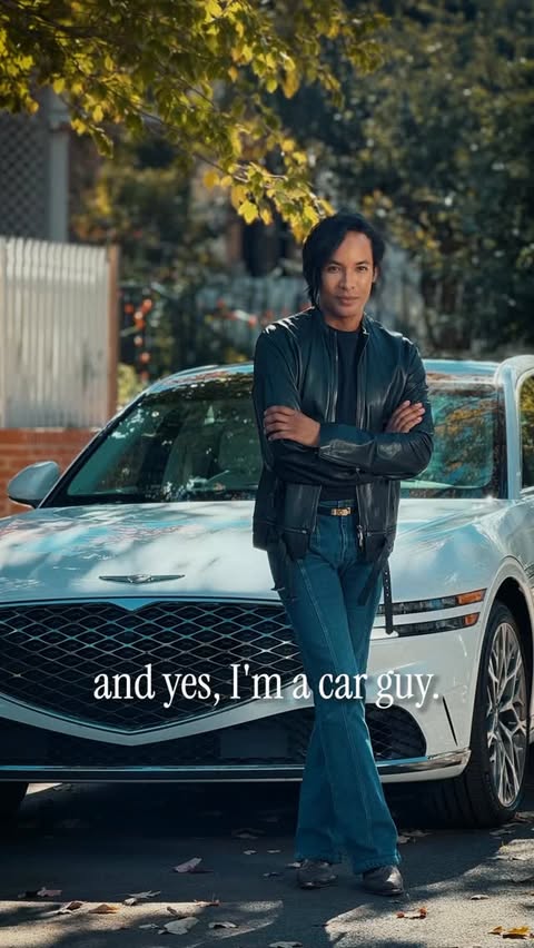 Instagram post by @paulwhartonstyle for Genesis USA. Caption reads: #GenesisPartner Cars have always been more than....