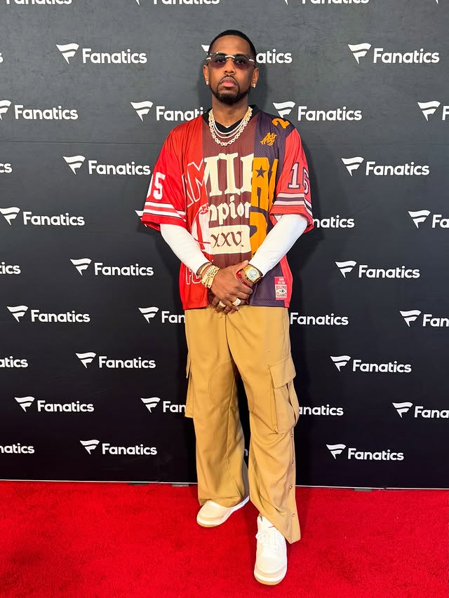 Instagram post by @myfabolouslife for Fanatics. Caption reads: I be in the field not my feels.. 🏈 #FanaticsParty....